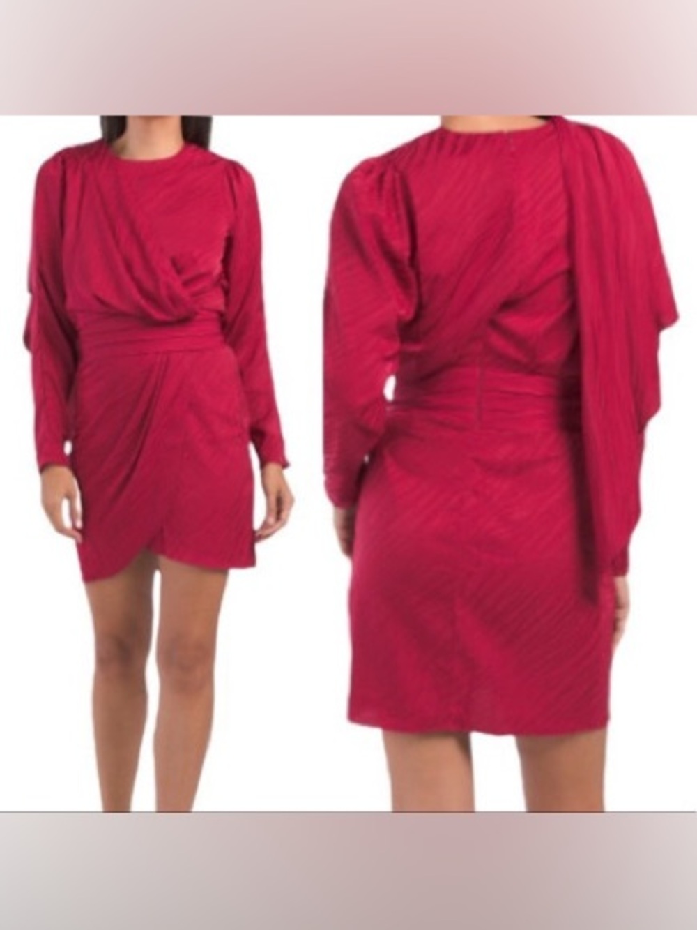 Ronny Kobo Shanaya red mini dress
